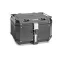 Kappa KFR480B K'Force Bauletto Monokey 48 Litri Alluminio Nero – Made in Italy, Security Lock Bauletti - Moon Bike - Vista 1