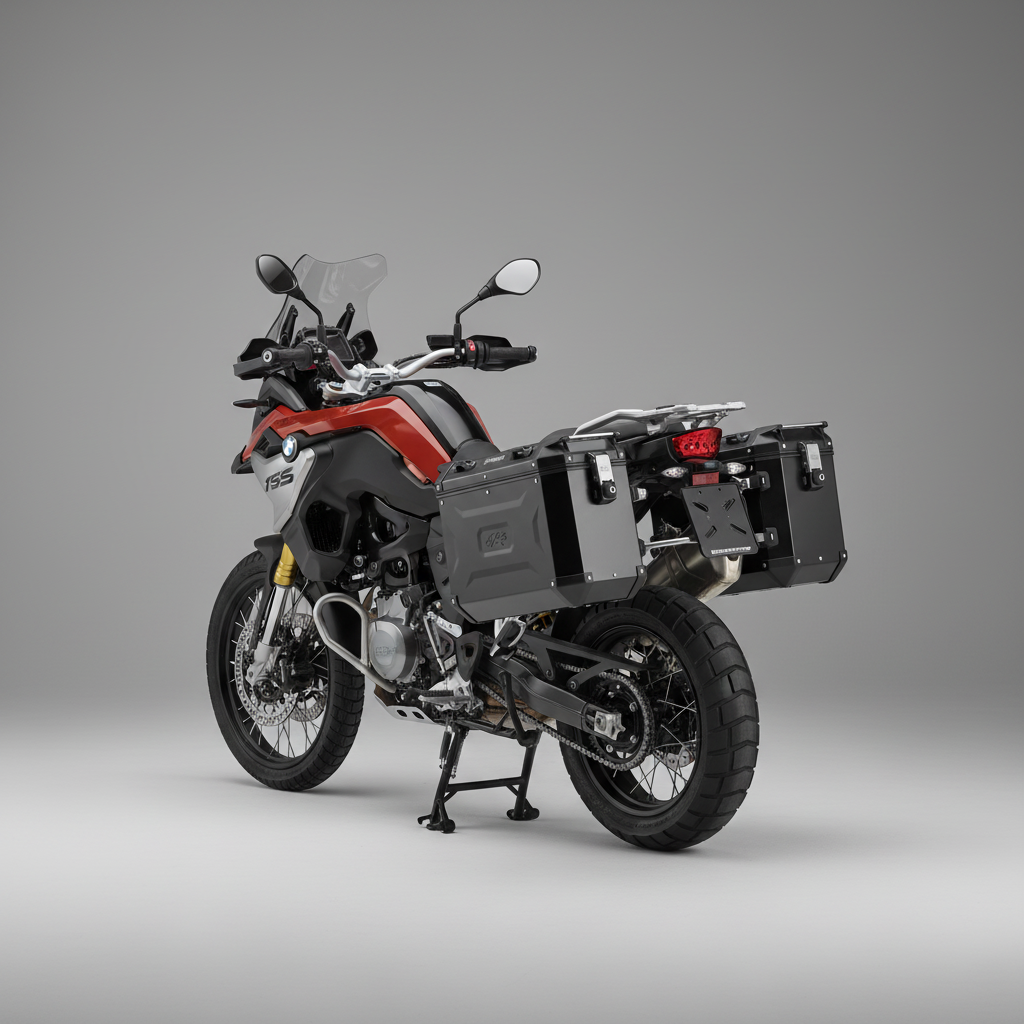 Kappa KFR48BPACK2 K'Force Coppia Valigie Laterali 48 Litri Alluminio Nero – Monokey Cam-Side - Moon Bike - Vista 3