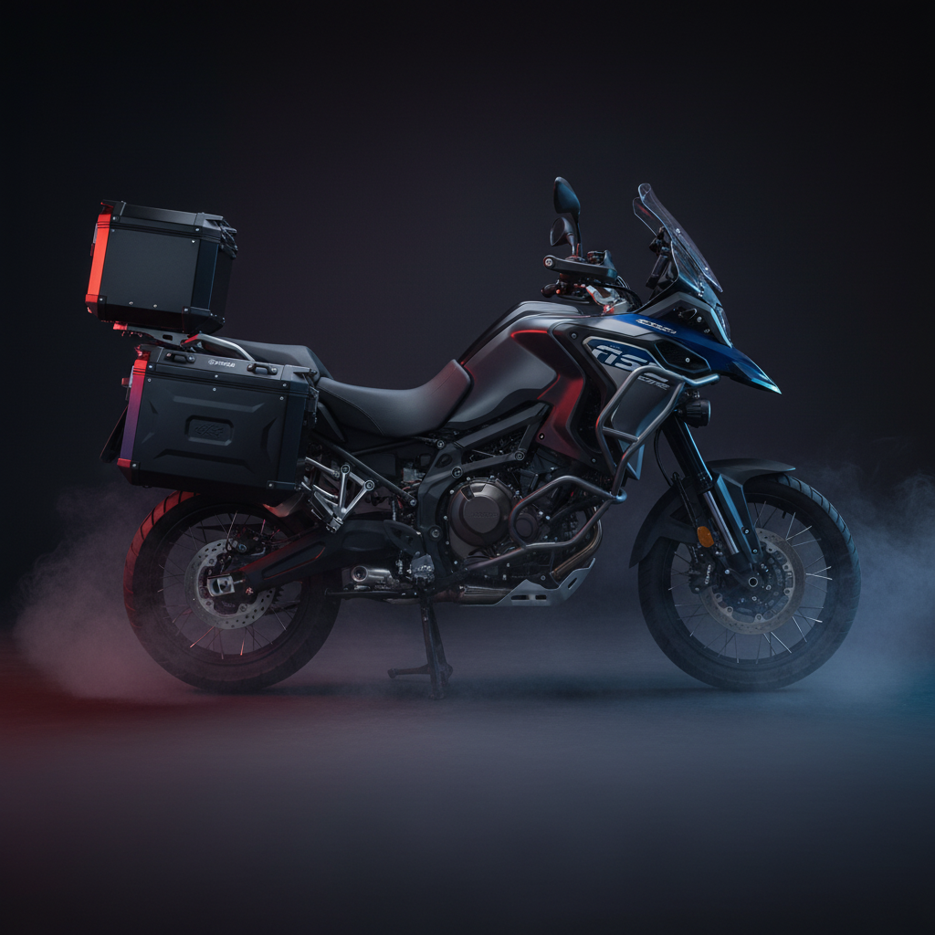 Kappa KFR48BPACK2 K'Force Coppia Valigie Laterali 48 Litri Alluminio Nero – Monokey Cam-Side - Moon Bike - Vista 4