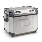 Kappa K'Force KFR48AL Valigia Laterale Sinistra 48L Alluminio Naturale – Monokey CAM Side Valigie - Moon Bike - Vista 1