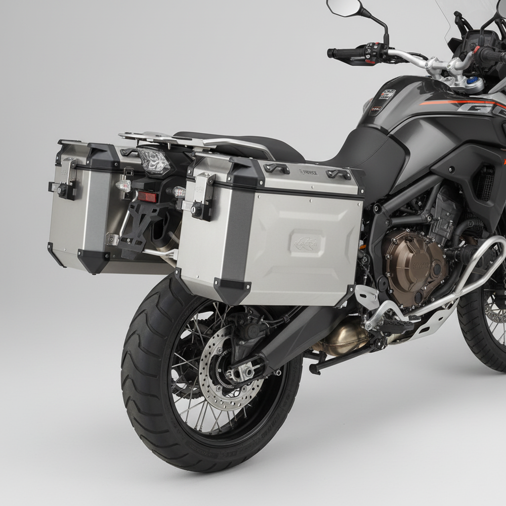 Kappa K'Force KFR48AL Valigia Laterale Sinistra 48L Alluminio Naturale – Monokey CAM Side Valigie - Moon Bike - Vista 3