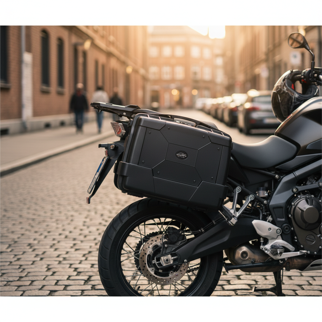 Kappa KGR46NN Garda Lite 46L Nera – Valigie Laterali e Bauletto Monokey Universale Nero Bauletti e Top - Moon Bike - Vista 4