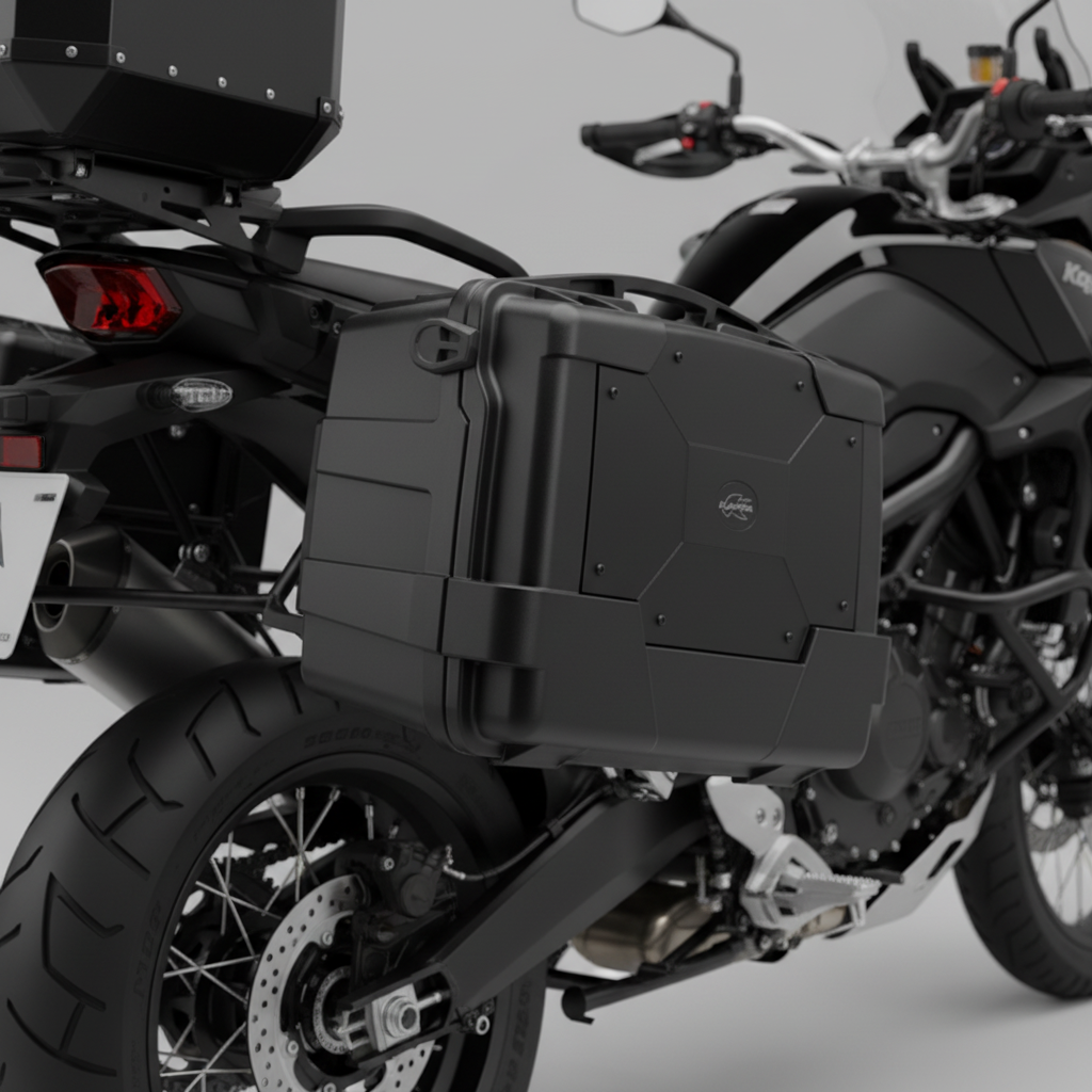 Kappa KGR46NN Garda Lite 46L Nera – Valigie Laterali e Bauletto Monokey Universale Nero Bauletti e Top - Moon Bike - Vista 3