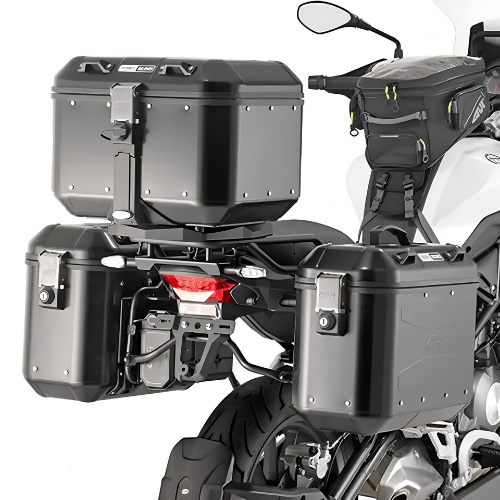 Kappa Moto Kappa KL8712 Portavaligie Laterale per Valigie Monokey – Benelli TRK 502 (2017-2026) Nero Portamoto e portascooter per veicoli - Moon Bike - Vista 1