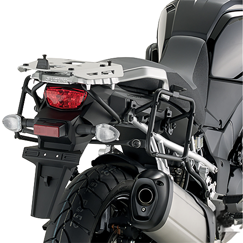 Kappa Moto Kappa KLR3105 Portavaligie Laterale Sgancio Rapido Monokey – Suzuki DL1000 V-Strom (2014-2019) Nero Portamoto e portascooter per veicoli - Moon Bike - Vista 1