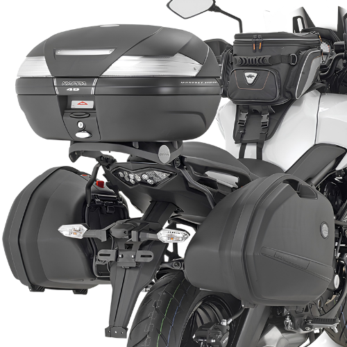 Kappa Moto Kappa KLX4114 Portavaligie Laterale per Valigie K33 Monokey Side – Kawasaki Versys 650 (2015-2026) Nero Portamoto e portascooter per veicoli - Moon Bike - Vista 1