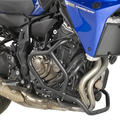 Paramotore tubolare Kappa KN2130 in acciaio nero Ø25 mm per Yamaha MT-07 Tracer