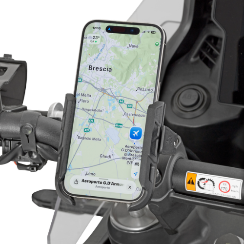 Kappa KPM1 Porta Smartphone da Manubrio – Moto e Scooter, Tubolari 22-32 mm