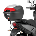 Kappa Moto Kappa KR3560 Portapacchi Posteriore Monolock – Yamaha BW'S 50 / MBK Booster 50 (2005-2017) Nero Portamoto e portascooter per veicoli - Moon Bike - Vista 1