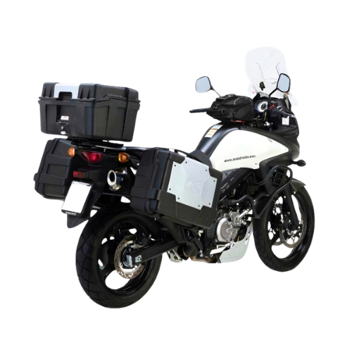 Kappa Moto Kappa KRA3101 Portapacchi Alluminio Bauletto MONOKEY – Suzuki V-Strom 650 (2011-2016) Nero Portamoto e portascooter per veicoli - Moon Bike - Vista 2