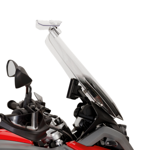 Kappa Moto Kappa KS180T Spoiler Universale Trasparente per Cupolini e Parabrezza Moto - Regolabile Trasparente Componenti e accessori di finestrini per veicoli a motore - Moon Bike - Vista 3