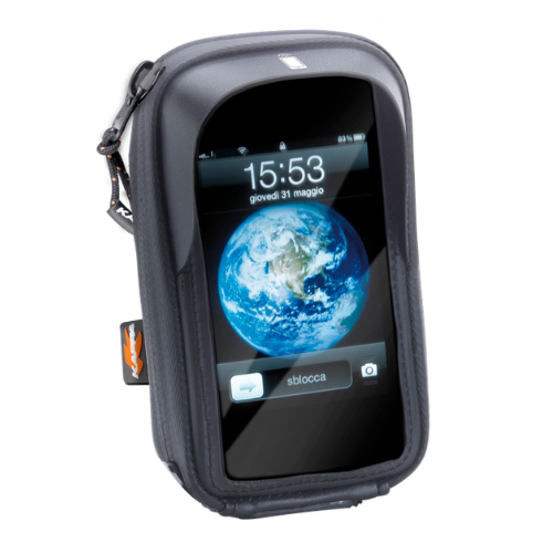 Kappa Moto Kappa KS955 Porta Smartphone da Manubrio Impermeabile – Moto e Scooter con Parasole e Touch Screen Nero Supporti per auto per telefoni cellulari - Moon Bike - Vista 1