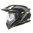 Casco Integrale Enduro Kappa KV33 Wizard Grigio/Nero/Giallo – vista laterale