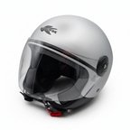 Kappa KV40 EVO Basic Casco Demi-Jet Argento Opaco – Doppia Calotta Omologato ECE - Moon Bike - Vista 2
