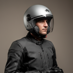 Kappa KV40 EVO Basic Casco Demi-Jet Argento Opaco – Doppia Calotta Omologato ECE - Moon Bike - Vista 6