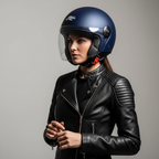 Kappa KV40 EVO Basic Casco Demi-Jet Blu Metallizzato Opaco – Doppia Calotta Leggero ECE 22.06 - Moon Bike - Vista 6