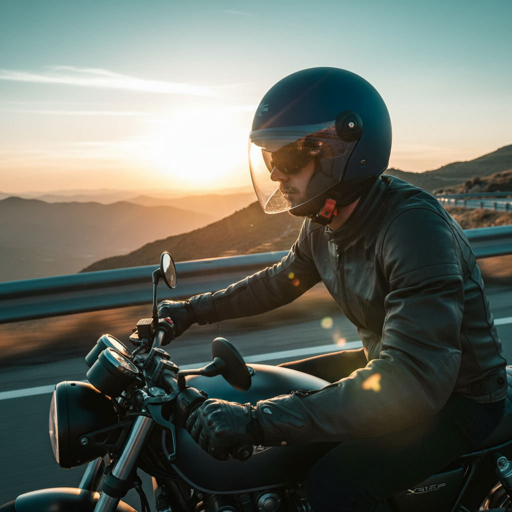 Kappa KV40 EVO Basic Casco Demi-Jet Blu Metallizzato Opaco – Doppia Calotta Leggero ECE 22.06 - Moon Bike - Vista 9