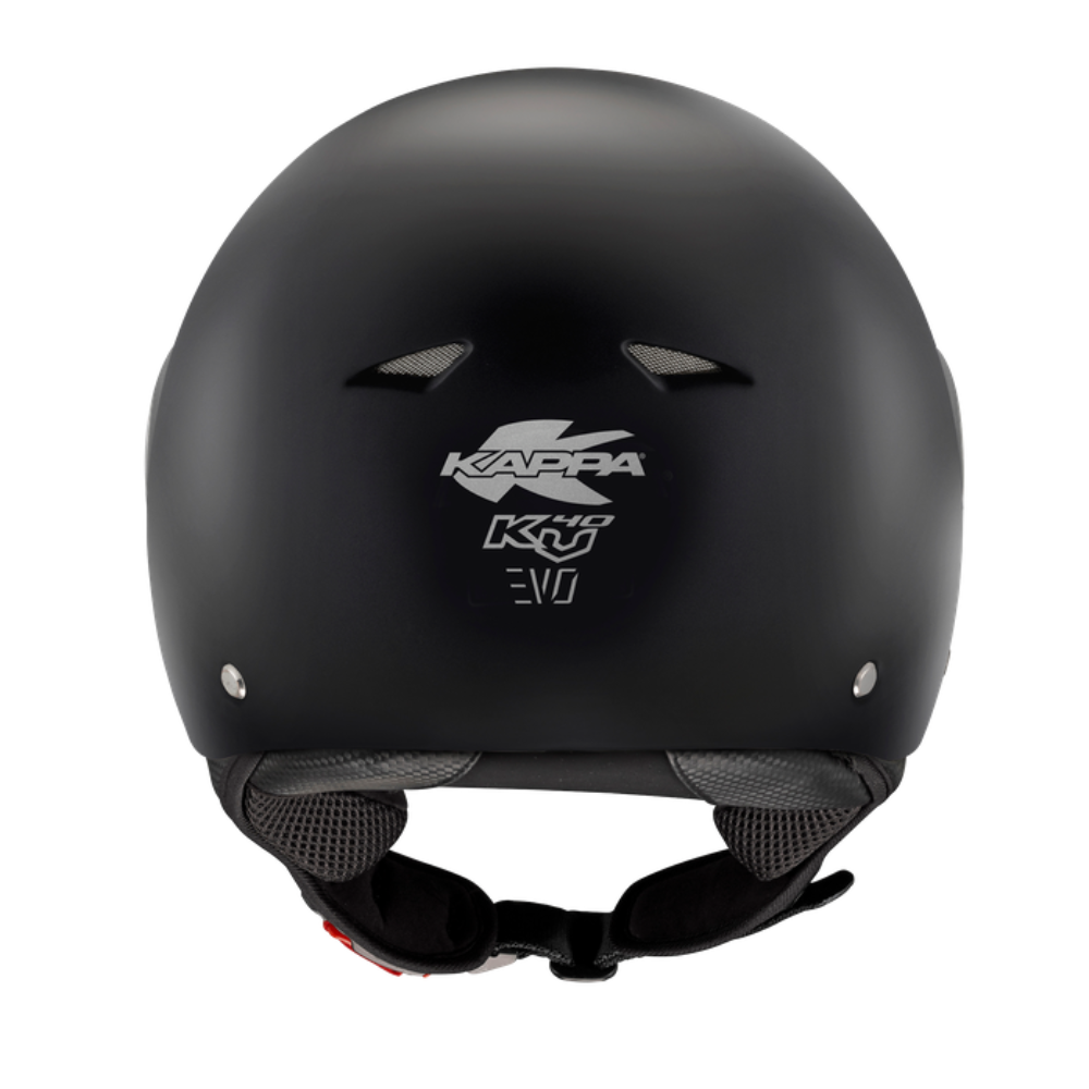 Kappa Moto Kappa KV40 EVO Basic Casco Demi-Jet Nero Opaco – Doppia Calotta Leggero Moto Scooter Nero Caschi aperti - Moon Bike - Vista 5