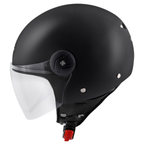 Kappa Moto Kappa KV40 EVO Basic Casco Demi-Jet Nero Opaco – Doppia Calotta Leggero Moto Scooter Nero Caschi aperti - Moon Bike - Vista 1