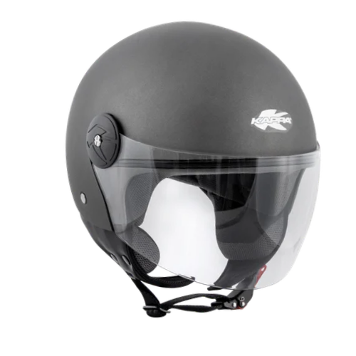 Kappa KV40 Hawaii Matte Titanium Demi-Jet Helmet