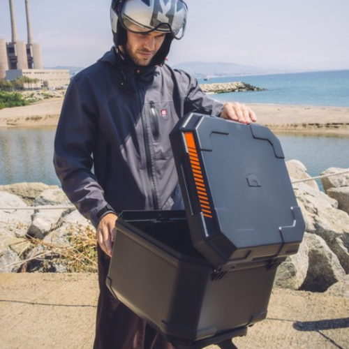 Kappa KB37N K'BOX Bauletto Monolock 37 Litri Nero – Sgancio Rapido Crablock con Piastra e Kit - Moon Bike - Vista 14