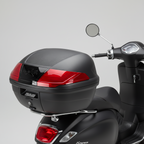Bauletto Top Case Kappa K400N2 MONOLOCK 40L Nero Texture Carbonio Catadiottri Rossi - Moon Bike - Vista 3