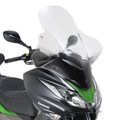 Kappa Moto Cupolino Kappa 4111DTK Trasparente per Kawasaki J125/J300 (2014-2021) Nero Componenti e accessori di finestrini per veicoli a motore - Moon Bike - Vista 1