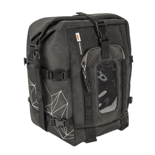 Kappa Moto Kappa RA315BK Borsa Serbatoio Zaino 20L Magnetica – Universale Moto Impermeabile Roll Top Nero Borse e zaini da moto - Moon Bike - Vista 1