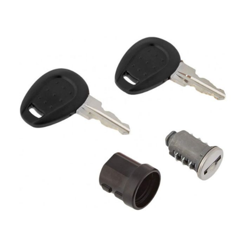 Kit Chiavi Kappa K500N con Boccola e Cover Nera per Valigie e Bauletti Nero Kit Serrature - Moon Bike - Vista 1