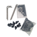 Kit Attacchi Universale Kappa KD45 Nero – per Parabrezza 620A, moto con manubri non tubolari - Moon Bike - Vista 1