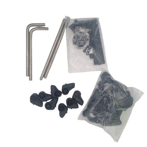 Kit Attacchi Universale Kappa KD45 Nero – per Parabrezza 620A, moto con manubri non tubolari - Moon Bike - Vista 1