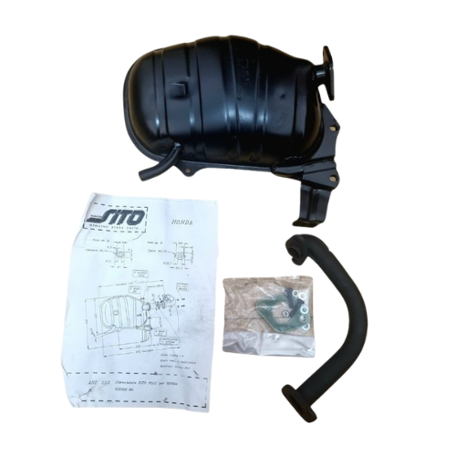 LeoVince SITOPLUS 0553 Marmitta Omologata Honda Vision 50 2T – Acciaio Made in Italy Scarichi - Moon Bike - Vista 1