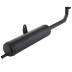 LeoVince LeoVince SITO 0246 Marmitta Omologata Acciaio – Piaggio SI/KS/FL2/BOSS 50 2T Round Shape Nero Scarichi per veicoli a motore - Moon Bike - Vista 1
