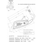LeoVince LeoVince SitoPlus 0713 Marmitta Scarico Completo Omologata – Piaggio Liberty 50 4T / Vespa ET4 50 4T / LX 50 4T Scarichi per veicoli a motore - Moon Bike - Vista 3