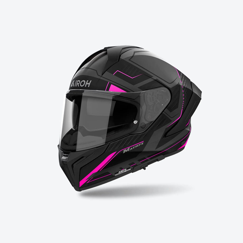 Airoh Matryx Rocket rosa opaco MXRK54: vista laterale del casco integrale