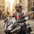 Macna Macna Aerocon Night Eye Giacca Moto Estiva – Grigio/Rosso Mesh CE Touring Grigio Abbigliamento protettivo da moto - Moon Bike - Vista 9