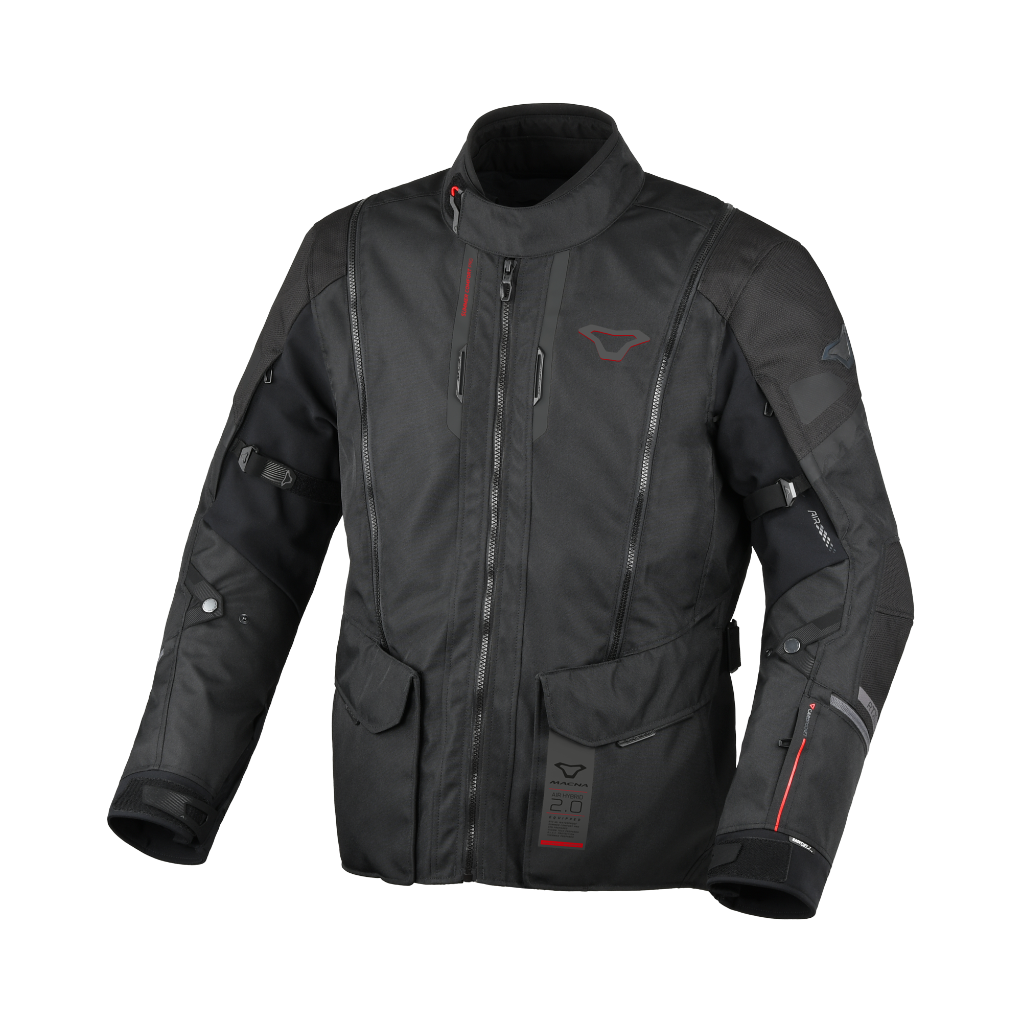 Macna Air Hybrid 2.0 Nero - Giacca Moto Adventure 3 Strati Impermeabile CE Classe AA Uomo - vista 1