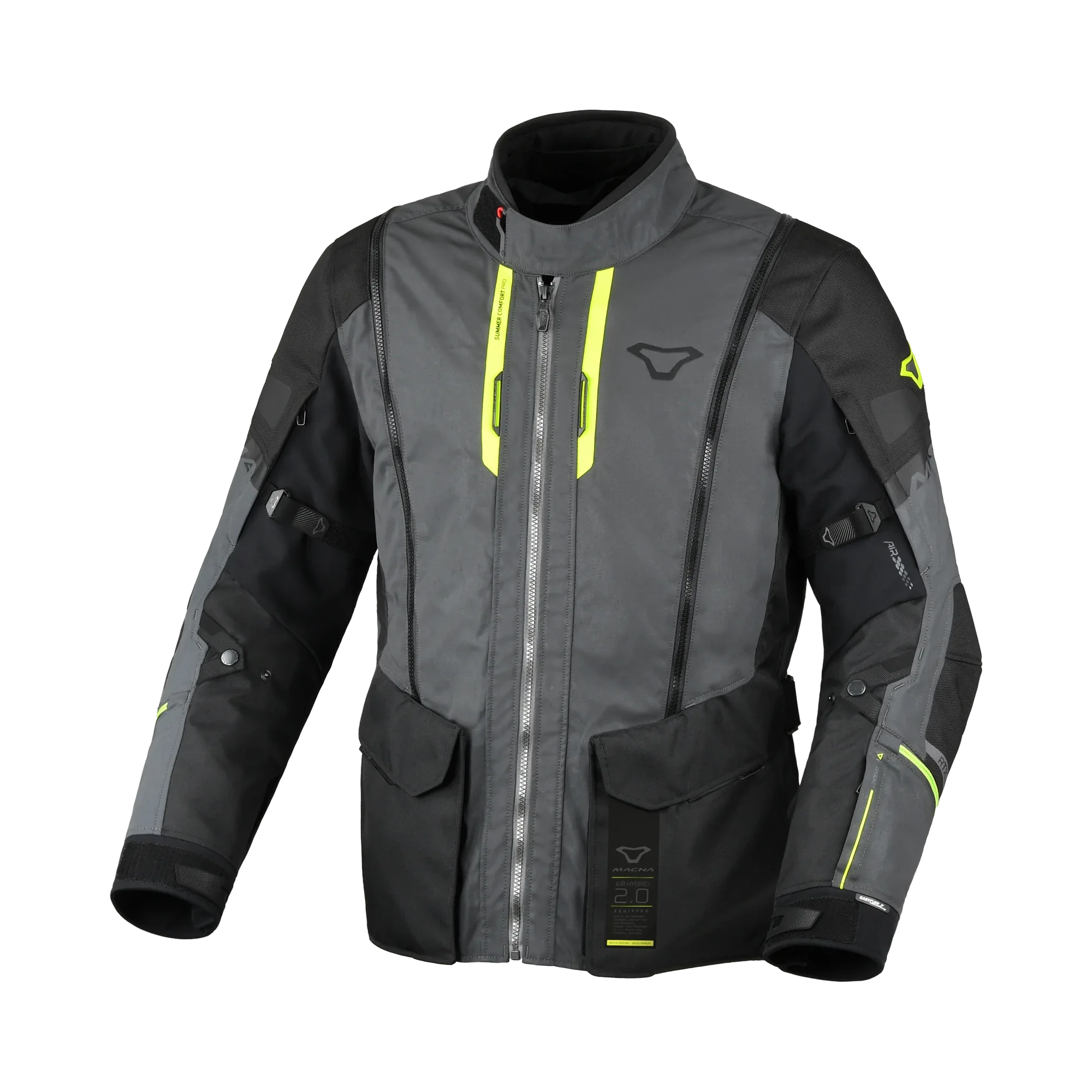 Macna Air Hybrid 2.0 Night Eye Giacca Moto Impermeabile