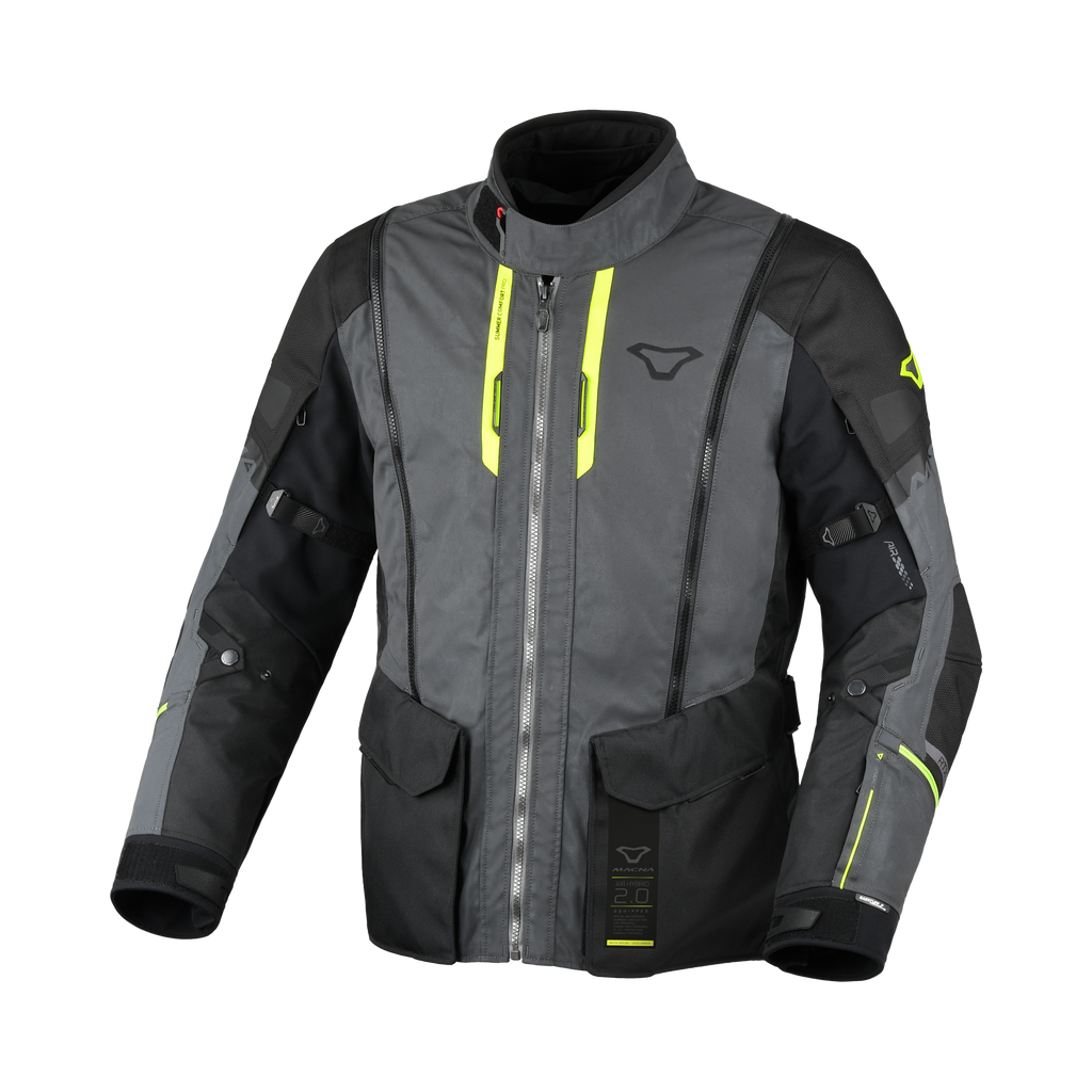 Macna Air Hybrid 2.0 Night Eye Nero - Giacca Moto Adventure 3 Strati Impermeabile Riflettente CE Classe AA Uomo - vista 1