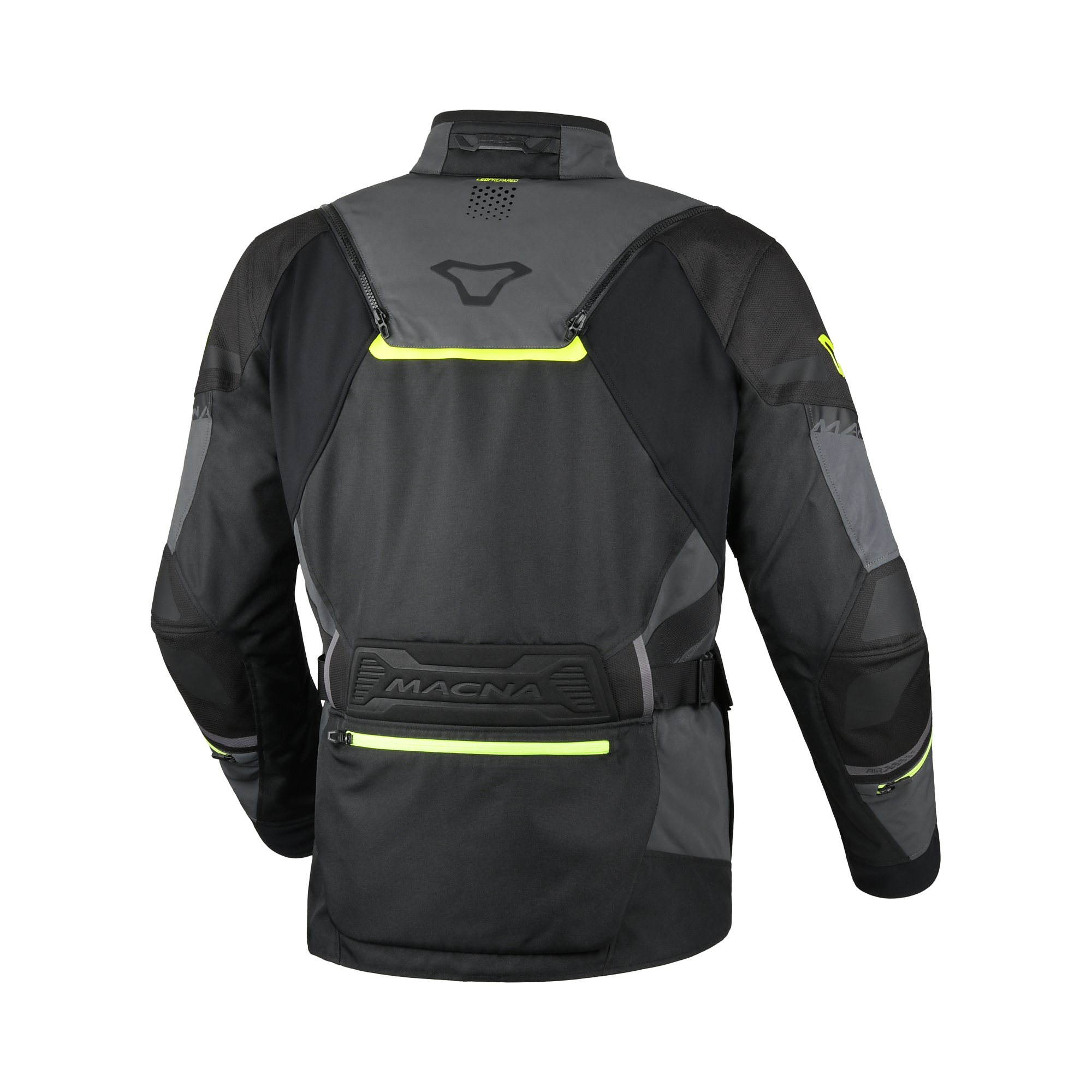 Macna Air Hybrid 2.0 Night Eye Nero - Giacca Moto Adventure 3 Strati Impermeabile Riflettente CE Classe AA Uomo - vista 2