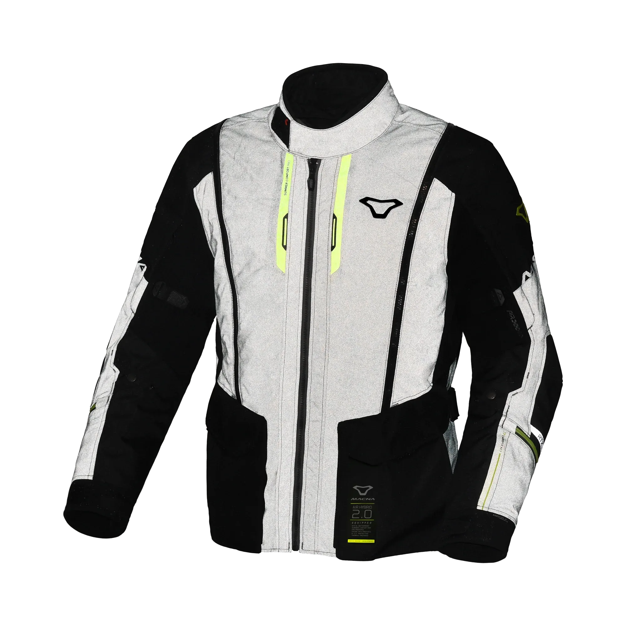 Macna Air Hybrid 2.0 Night Eye Giacca Moto Impermeabile