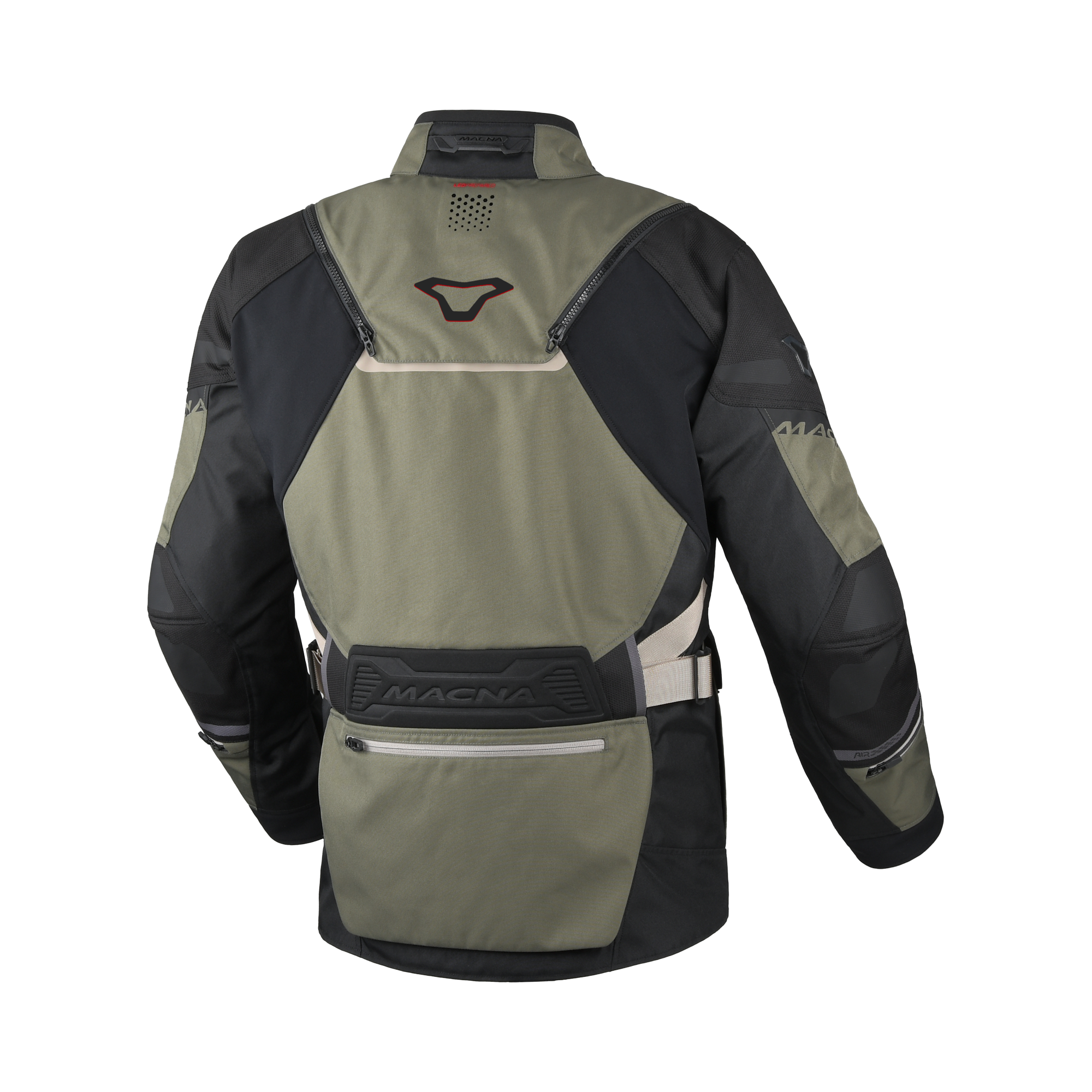 Macna Air Hybrid 2.0 Verde/Nero - Giacca Moto Adventure 3 Strati Impermeabile CE Classe AA Uomo - vista 2