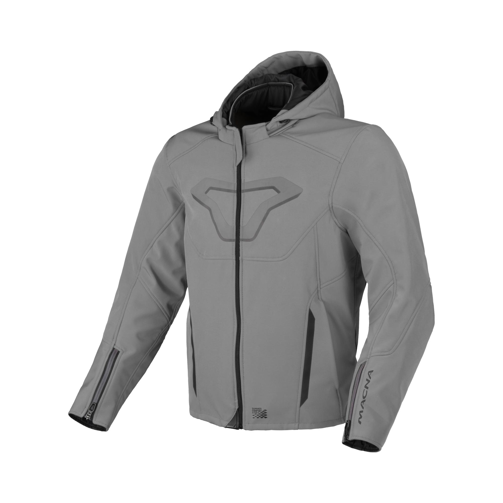 Macna Atracor Grigio giacca moto vista 1