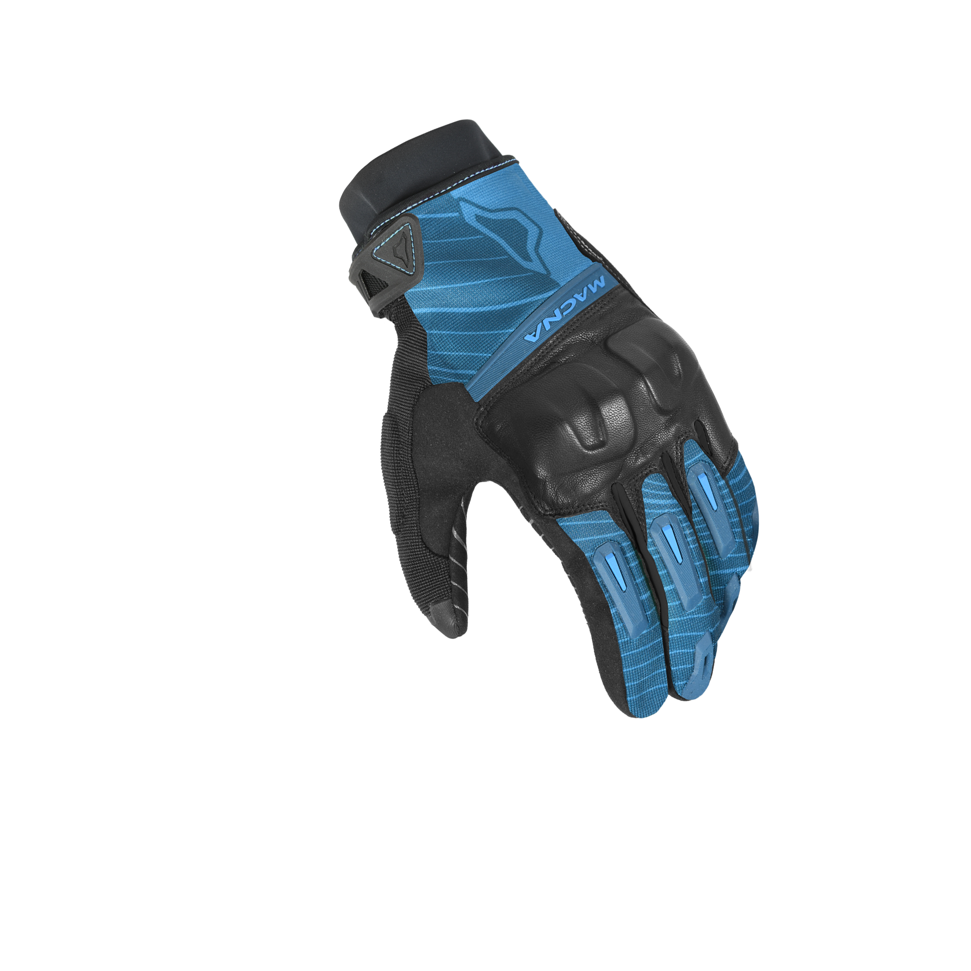 Macna Attila RTX Blu/Nero – Guanti Moto Impermeabili CE Uomo – vista 1