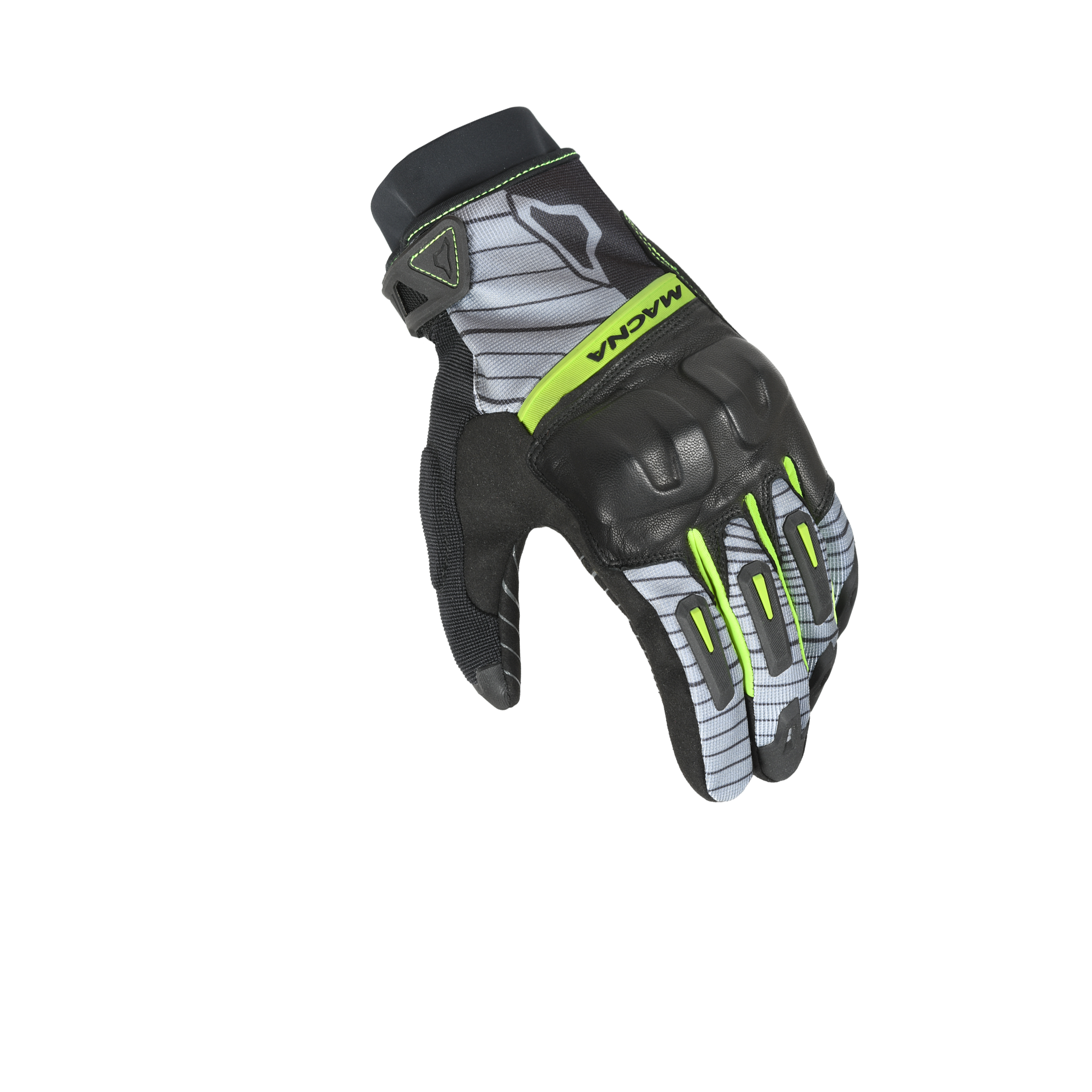 Macna Attila RTX Grigio/Giallo – Guanti Moto Impermeabili CE Uomo – vista 1