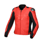Macna Aviant Air Rosso/Nero – Giacca Moto in Pelle Traforata Sport CE Classe A Uomo – vista 1