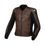 Macna Aviant Air Marrone/Nero – Giacca Moto in Pelle Traforata Sport CE Classe A Uomo – vista 1