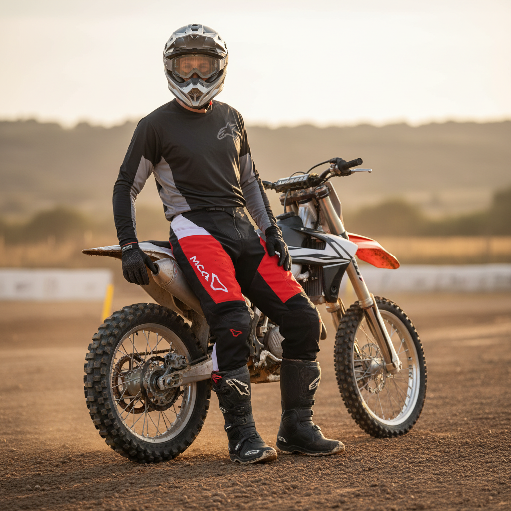 Macna Backyard-1 Nero/Rosso – Pantaloni Moto Cross Off-Road Unisex - Moon Bike - Vista 11