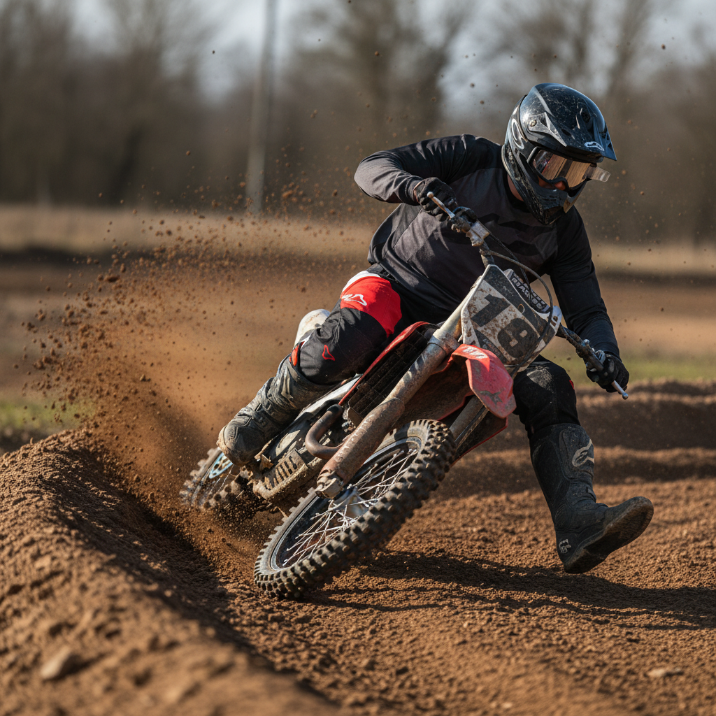 Macna Backyard-1 Nero/Rosso – Pantaloni Moto Cross Off-Road Unisex