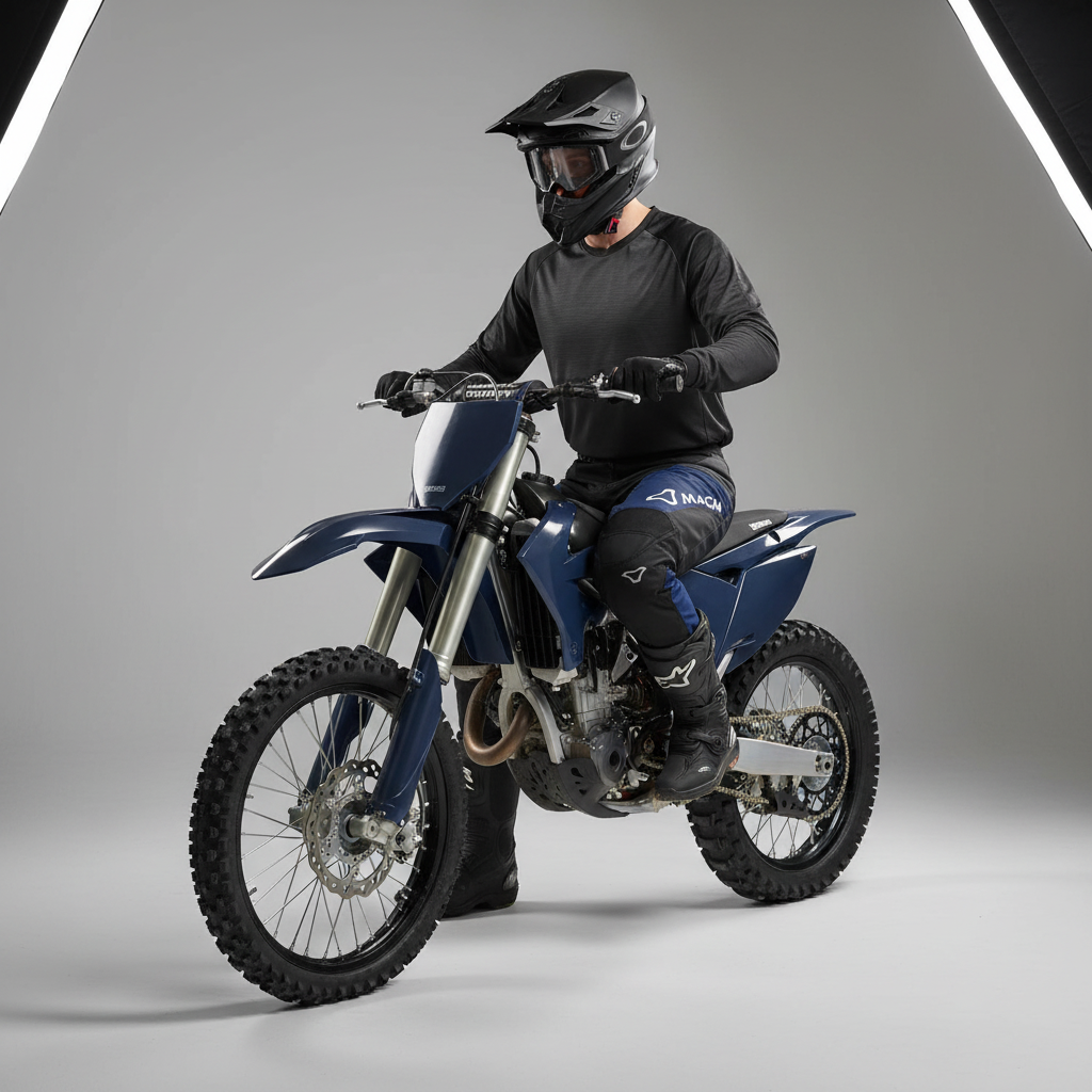 Macna Backyard-1 Schwarz/Blau – Off-Road Motorradhose Herren